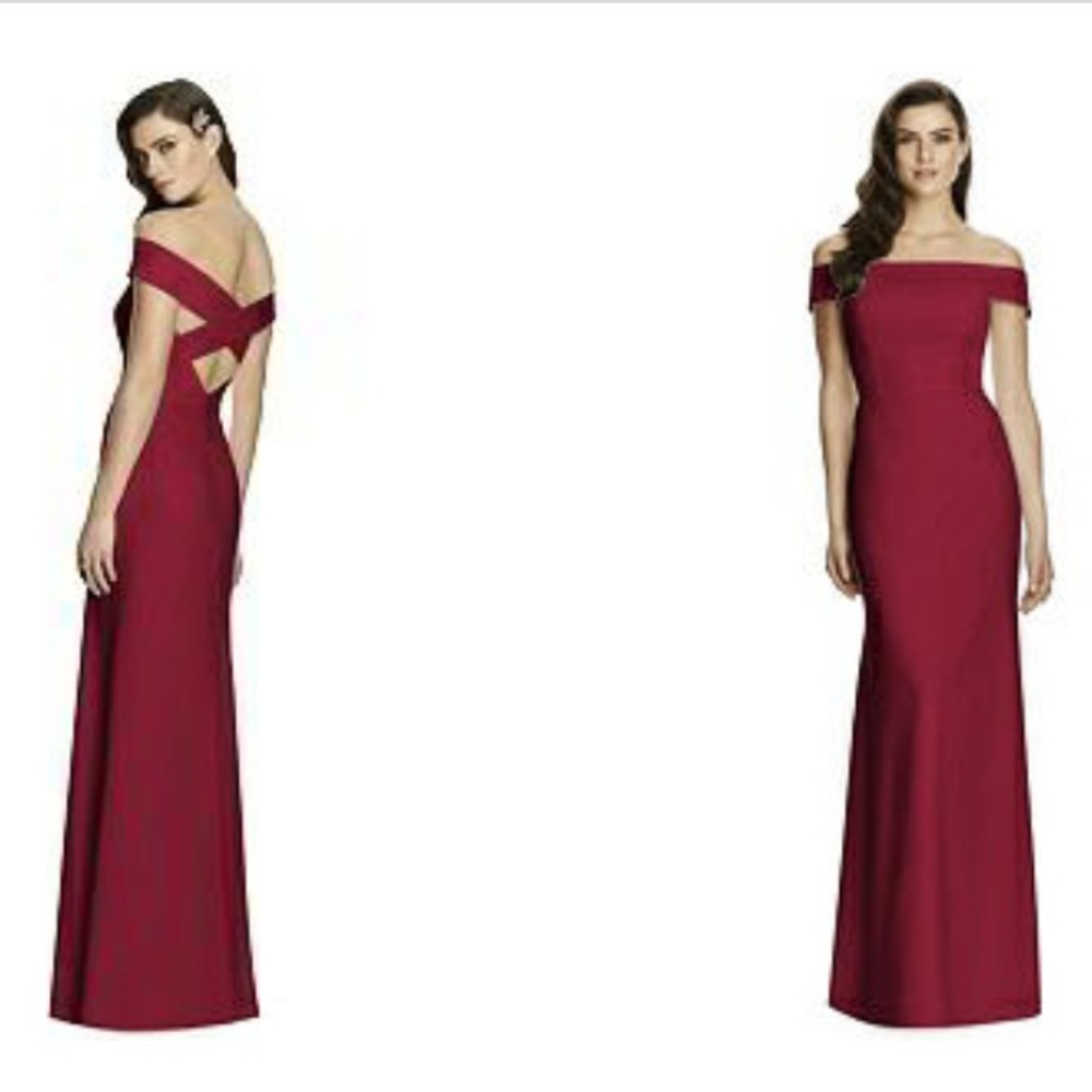Gorgeous wine colored gown